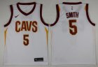 Nike Cleveland Cavaliers #5 JR Smith white nba basketball jersey-LT