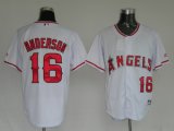 Los Angeles Angels Anderson 16 white MLB Jerseys