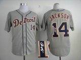 Detroit Tigers JACKSON #14 gray mlb Signature jerseys