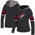 Custom Adidas Phoenix Coyotes black Ice Hockey Hooded Sweatshirt