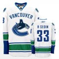 NHL Vancouver Canucks #33 H.SEDIN white Jersey