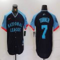 National #7 League Trea Turner Nike Navy 2024 MLB All-Star Game Limited Player Jersey