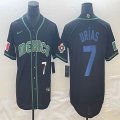 2023 World Cup Mexico #7 Julio Urias black majestic baseball jerseys 31