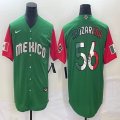 2023 World Cup Mexico #56 Randy Arozarena green red majestic baseball jerseys 12