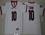 Georgia Bulldogs Jacob Eason 10 College Football Limited Jerseys - White