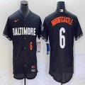 Nike Baltimore Orioles #6 Ryan Mountcastle black Flexbase Authentic Collection Jersey big logo-BD 03