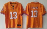 Women Nike Buccaneers #13 Mike Evans Yellow Color Nike Vapor F.U.S.E. Limited Jersey