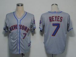 MLB Jerseys New York Mets 7 Reyes Grey