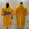 Nike Detroit Lions blank yellow baseball jerseys Joint name-BD