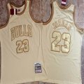 Chicago Bulls #23 Michael Jordan white trowback nba jersey-LT