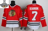 Reebok Chicago Blackhawks SEABROOK 7# red new Jersey