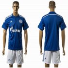 2015-2016 Schalke 04 blue soccer jersey home