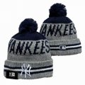 2024 New York Yankees gray navy MLB Cuffed Knit Hats