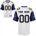 St. Louis Rams Customized Personalized White nfl Jersey