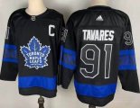 2022 Adidas Toronto Maple Leafs #91 John Tavares blue double sided hockey jersey-FH