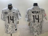 Seattle Seahawks #14 DK Metcalf Nike Arctic Camo 2024 Salute to Service Limited Jersey