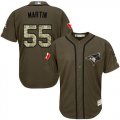 Toronto Blue Jays 55# Russell Martin Canada logo Camo Stitched Baseball Jerseys