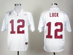 NCAA stanford cardinals andrew luck 12 white college football jersey