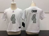 Nike Oakland Raiders 4 Derek Carr white toddler nfl jerseys