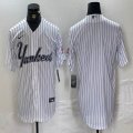 Nike New York Yankees blank white MLB baseball Jersey Joint name -BD