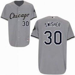 Chicago White Sox Nick Swisher 30# gray mlb jersey