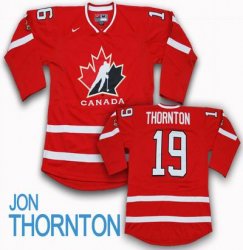 nhl 19 JON THORNTON Team Canada Red Jersey