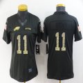 Women Philadelphia Eagles #11 Carson A.J. Brown carbon black Color Rush Limited Jersey-BD