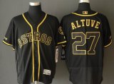 Houston Astros Jose Altuve 27# black Flexbase Authentic Collection Jersey-WL