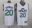 2015 Utah Jazz #20 Gordon Hayward white adidas nba Jersey