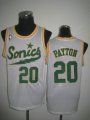 Seattle SuperSonics #20 Gary Payton white NBA Jerseys