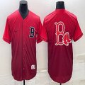 Nike Boston Red Sox blank red majestic MLB baseball jerseys-BD