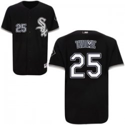 Chicago White Sox Jim Thome 25# black jersey