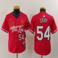 Youth Nike St. Louis Cardinals #54 Sonny Gray Nike red majestic Baseball Jersey city version-BD