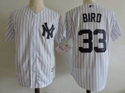 New York Yankees #33 Bird white majestic baseball jersey