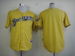 Milwaukee Brewers yellow baseball jrseys