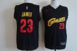 Cleveland Cavaliers LeBron James #23 Black fashion nba basketball jersey