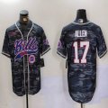 Buffalo Bills 17# Josh Allen gray camo nike baseball jerseys Joint name-BD 01