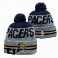 2024 Indiana Pacers gray navy NBA Sports Cuffed Knit Hats