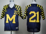 Addidas Michigan Wolverines Desmond Howard 21 Navy Blue Football NCAA Jersey Under The Lights College