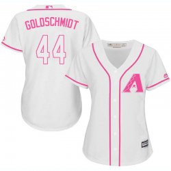 2017 Women Arizona Diamondback #44 Paul Goldschmidt white majestic mlb jersey