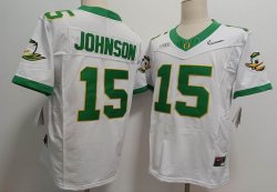 Oregon Ducks #15 Tez Johnson white football jerseys-XST