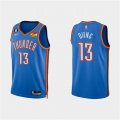 Custom Youth Oklahoma City Thunder #13 Ousmane-Dieng blue nba jerseys