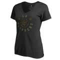 Women LA Clippers Fanatics Branded Black Liberty Plus Size V-Neck T-Shirt