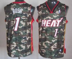 Miami Heat #1 Chris Bosh green camo nba jerseys