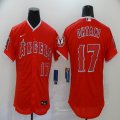 Nike Los Angeles Angels #17 Shohei Ohtani red Flexbase Authentic Collection Jersey