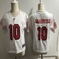 Nike 49ers #10 Jimmy Garoppolo white Toddler Jerseys