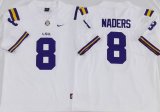 LSU Tigers White #8 Malik Nabers white college football jerseys