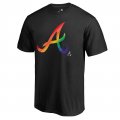 Men's Atlanta Braves Fanatics Branded Pride Black T-Shirt