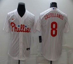 Nike Philadelphia Phillies #8 Nick Castellanos white majestic baseball jerseys