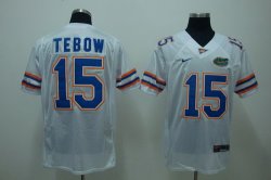 Florida Gators Tim Tebow 15 College Football Jersey - White